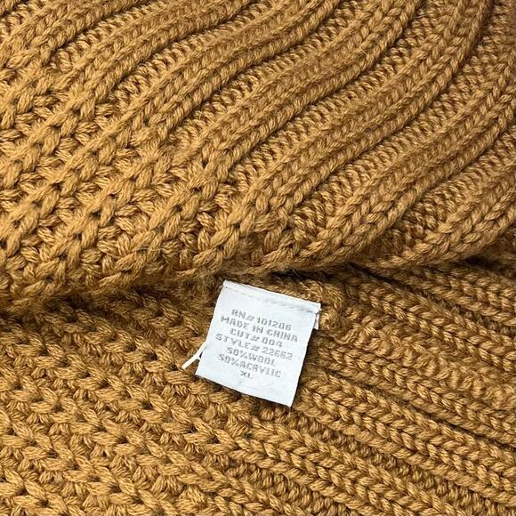 Soft Surroundings Womens Brown Wool Blend Chunky Knit Tunic Sweater Dress Sz XL - Picture 9 of 14